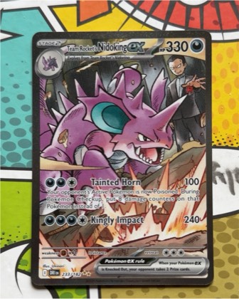 Team Rocket's Nidoking ex, graded 9.5
