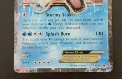 Kyogre-EX, graded 8.0