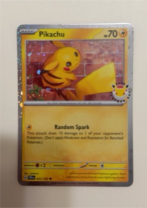Pikachu - 051/162 (Cosmo Holo), graded 10.0