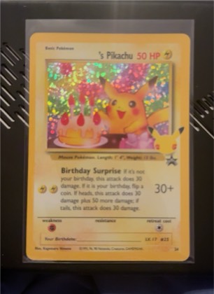 's Pikachu, graded 5.5