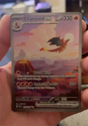 Charizard ex graded 6 & below