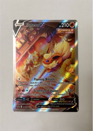 Flareon V - SWSH179, graded 8.5