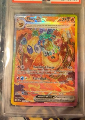 Flareon ex - 146/131 graded 8.5
