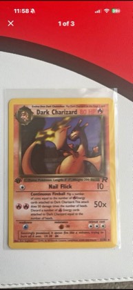 Dark Charizard, graded 8.5