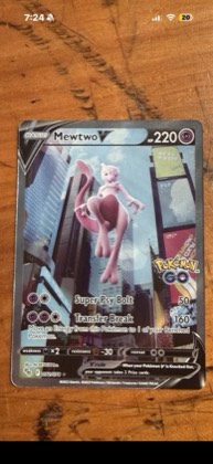 Mewtwo V (Alternate Full Art) graded 9.5