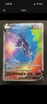 Origin Forme Dialga V (Alternate Full Art), graded 9.5