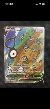 Unown V, graded 8.5
