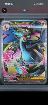 Mega Charizard X ex, graded 9.0