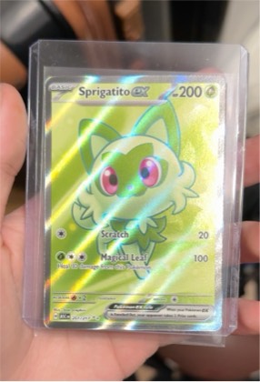 Sprigatito ex, graded 8.5