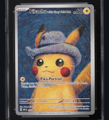 Pikachu with Grey Felt Hat, graded 10.0