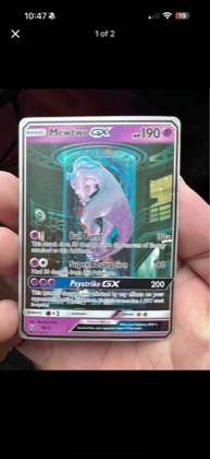 Mewtwo GX (Secret Shining), graded 7.5