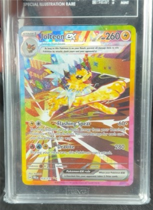 Jolteon ex, graded 9.0