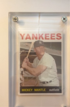 Mickey Mantle, graded 3.0