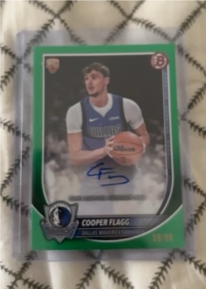2025-26 Bowman Basketball Cooper Flagg Retail Autograph, graded 9.0