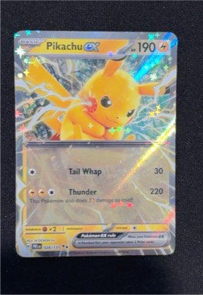 Pikachu ex, graded 8.5