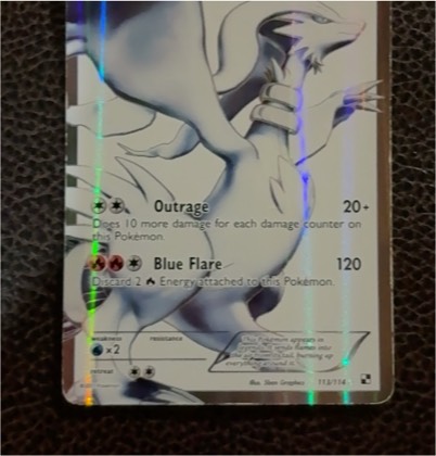 Reshiram (113 Full Art), graded 6.0