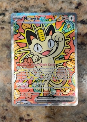 Meowth ex, graded 9.0