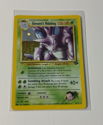 Giovanni's Nidoking, graded 9.5