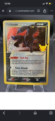 Umbreon Star, graded 7.0