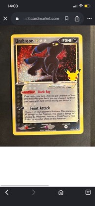 Umbreon Star, graded 9.0