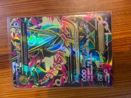 M Rayquaza EX (105 Full Art), graded 5.0