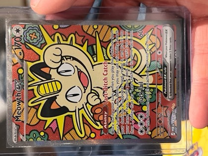 Meowth ex, graded 8.5