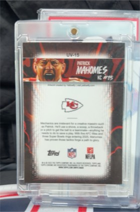 Patrick Mahomes graded 9