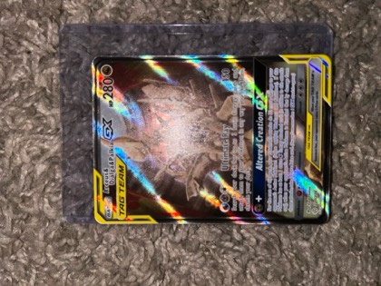 Arceus & Dialga & Palkia GX (Alternate Full Art), graded 9.0