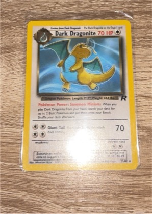 Dark Dragonite, graded 9.5
