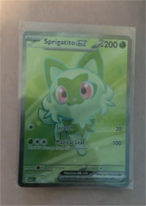 Sprigatito ex, graded 9.5