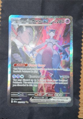 Team Rocket's Mewtwo ex - 231/182 graded 6 & below