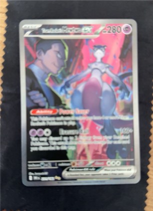 Rocket's Mewtwo ex, graded 9.5
