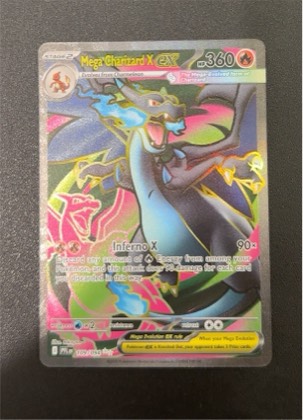 Mega Charizard X ex, graded 8.5