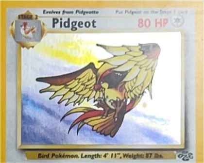 Pidgeot, graded 8.0