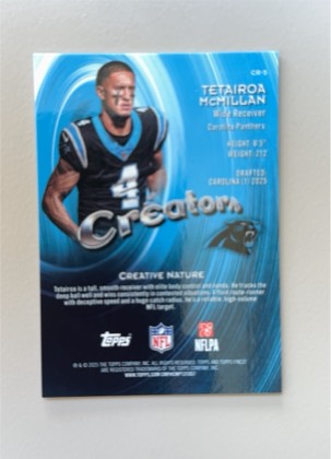Tetairoa McMillan graded 8.5