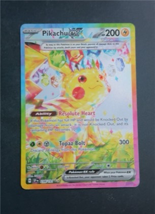 Pikachu ex graded 8