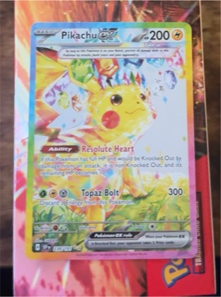 Pikachu ex, graded 4.5