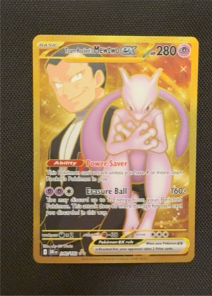 Team Rocket's Mewtwo ex, graded 5.5