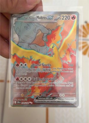 Team Rocket's Moltres ex, graded 5.0