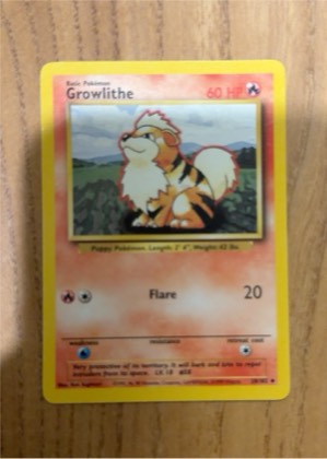 Growlithe, graded 7.5