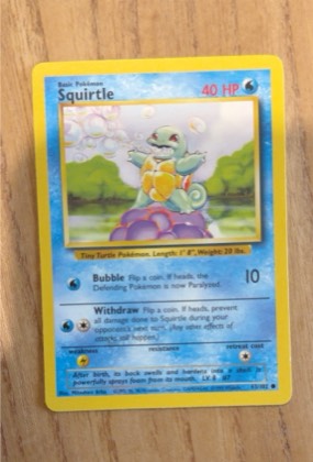 Squirtle, graded 8.0