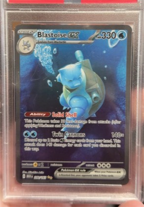Blastoise ex, graded 5.0
