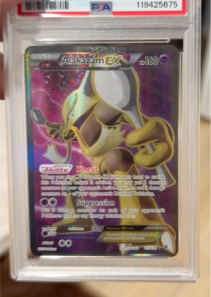 Alakazam EX (Full Art), graded 9.0