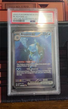 Blastoise ex - 200/165 graded 9
