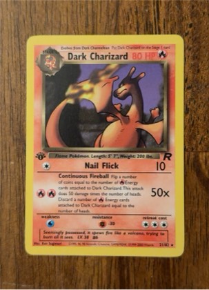 Dark Charizard (21) graded 8.5