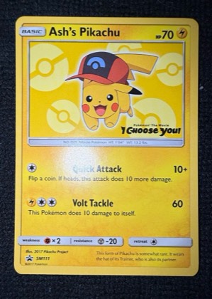 Ash's Pikachu - SM111 graded 7