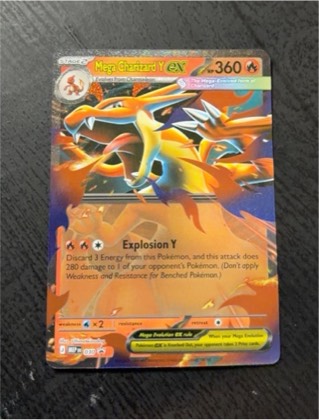 Mega Charizard Y ex - 030 graded 6 & below