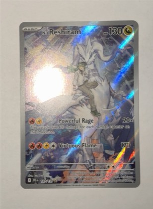 N's Reshiram, graded 9.5