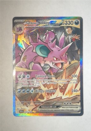 Team Rocket's Nidoking ex, graded 9.5