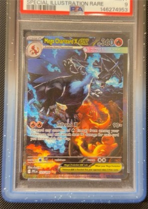 Mega Charizard X ex, graded 9.0